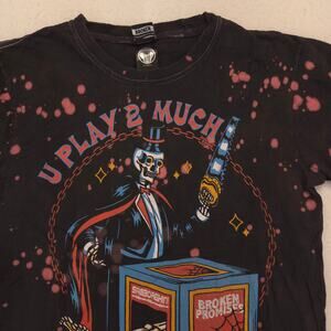 Broken Promises Crew Neck Graphic Short Sleeve T Shirt Adult Mens Size S Black